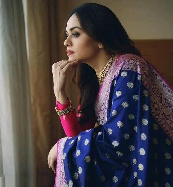 NAVY_BLUE_PURE_BANARASI_SAREE